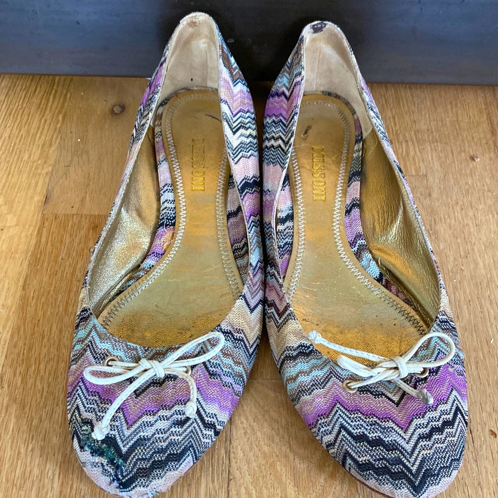 Pre loved Missoni flats